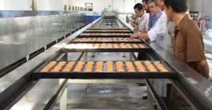 80m Cake Production Machine , Layer Cake Machine 600KG/H Full Automatic
